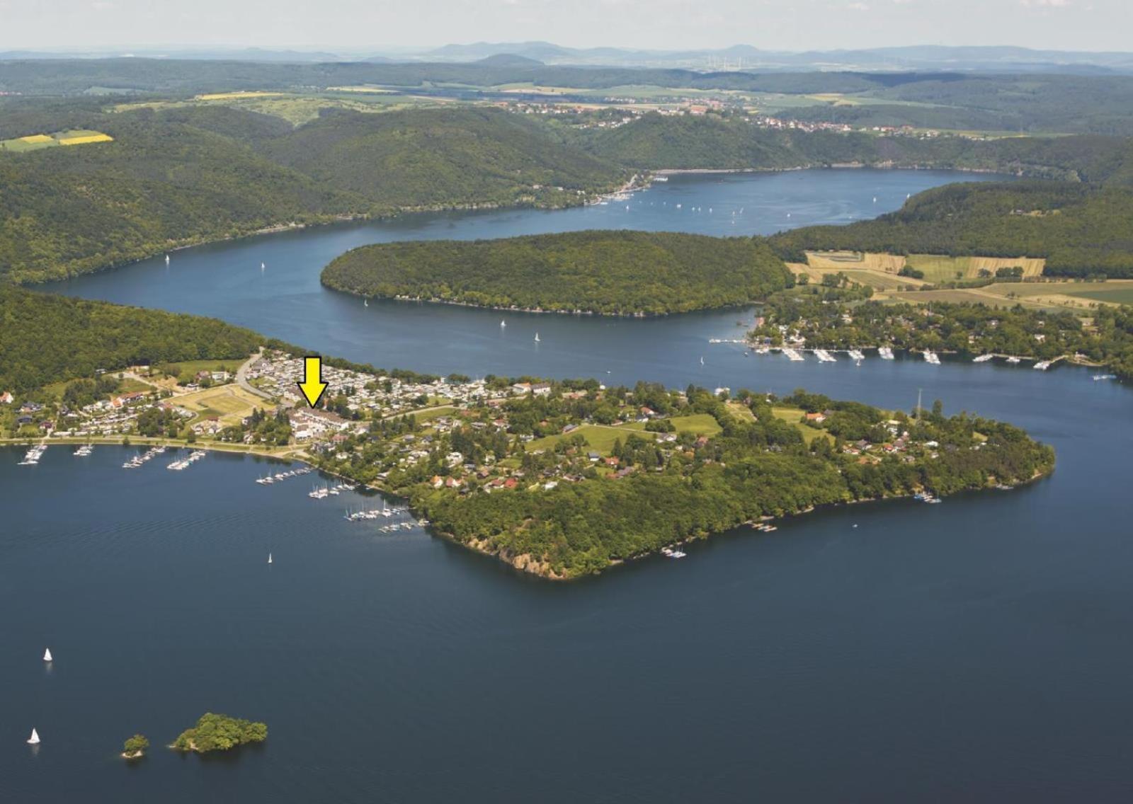 Seeblick Geniessen In Schoener Fewo Am Edersee Villa Scheid  Exteriör bild