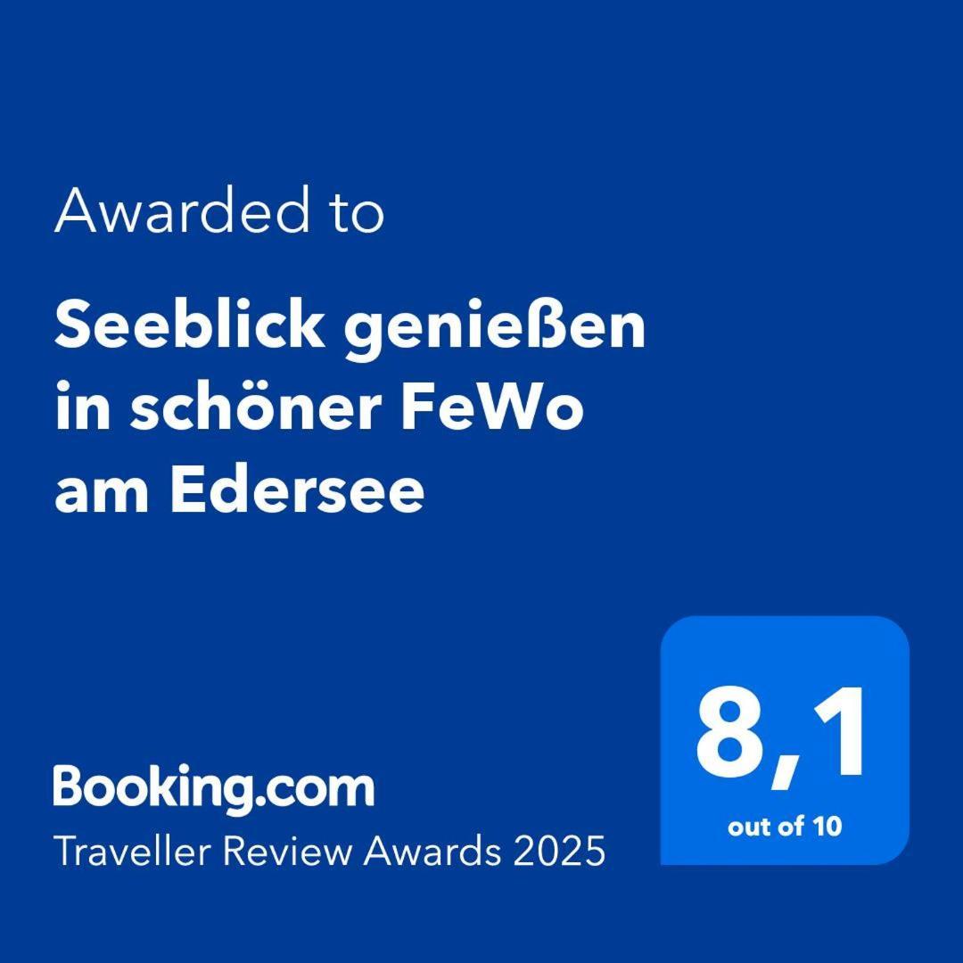 Seeblick Geniessen In Schoener Fewo Am Edersee Scheid  Exteriör bild